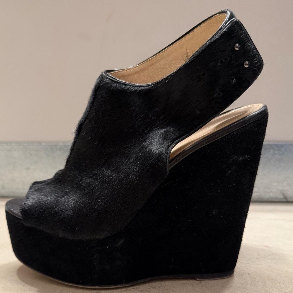 L’Agence pony wedge platform, sandal, 10